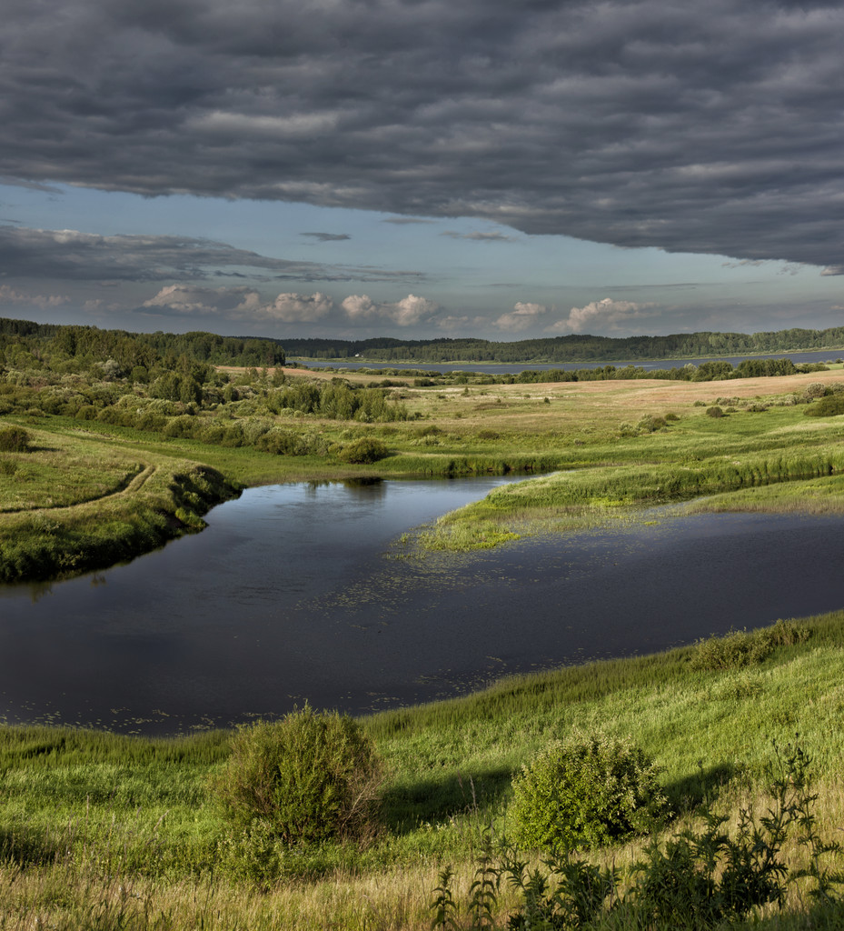 Natural landscapes in a historical place. Pushkinskiye Gory of Pskov, Russia. - Photo, Image