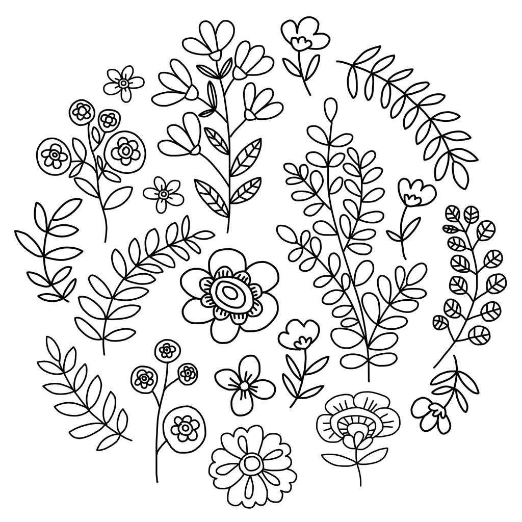 Patrón vectorial con flores Jardín Birhday boda postal
 - Vector, imagen