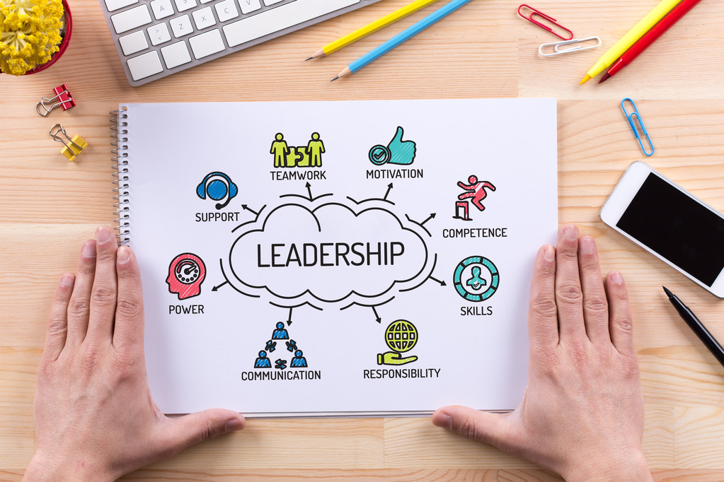 Leadership chart with keywords  - Photo, Image