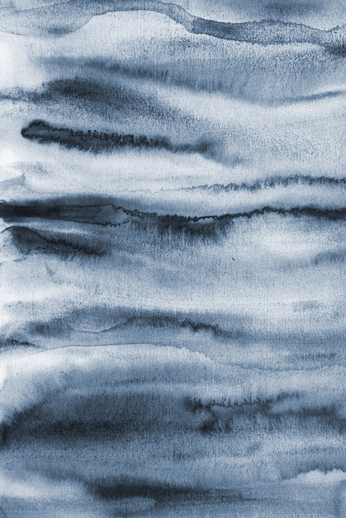 abstraktes graues Aquarell auf Papierstruktur als Hintergrund - Foto, Bild