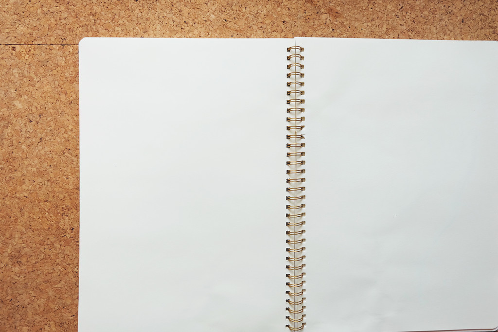 το κενό σημειωματάριο και Corkboard φόντο - Φωτογραφία, εικόνα