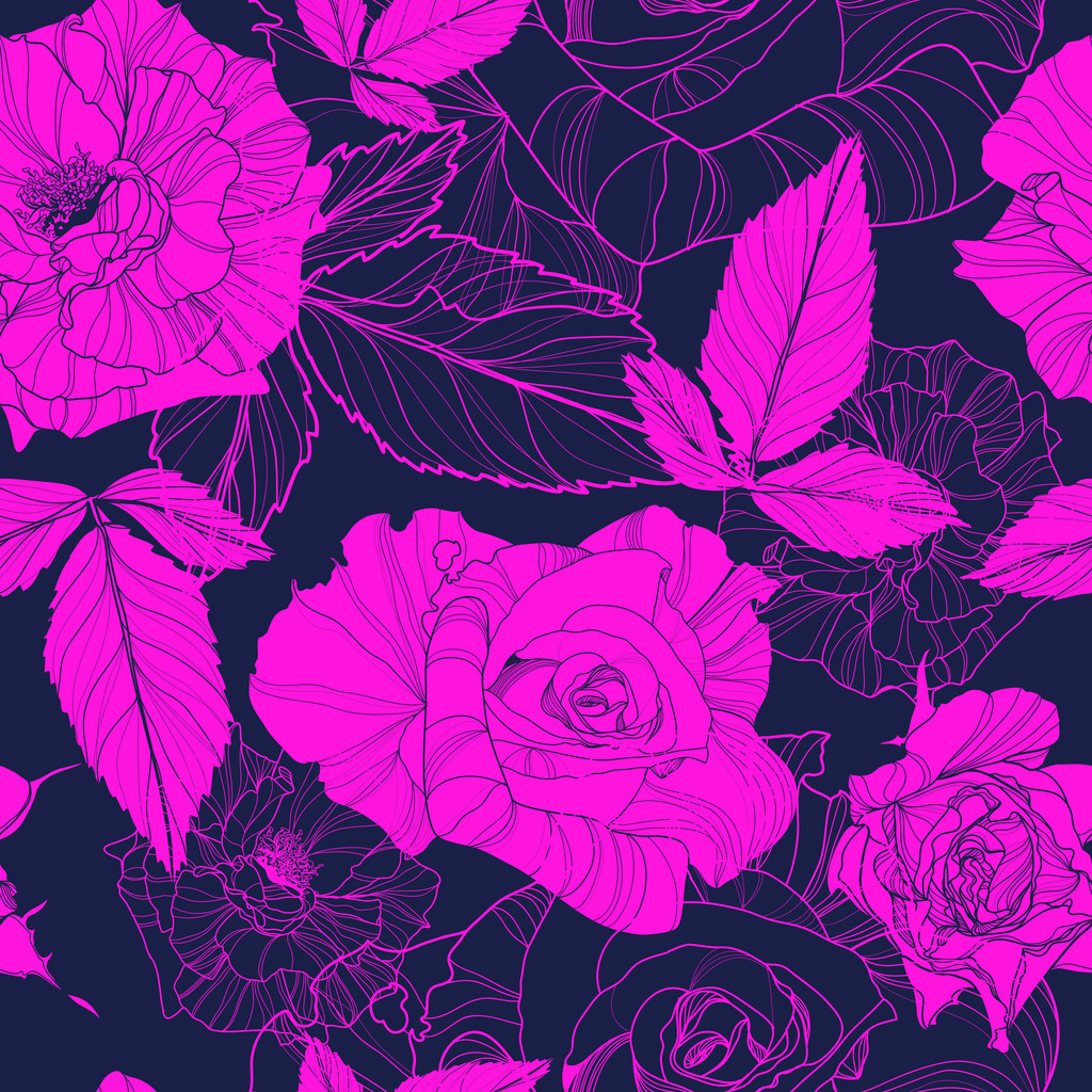 цветочный фон с розами - Вектор,изображение