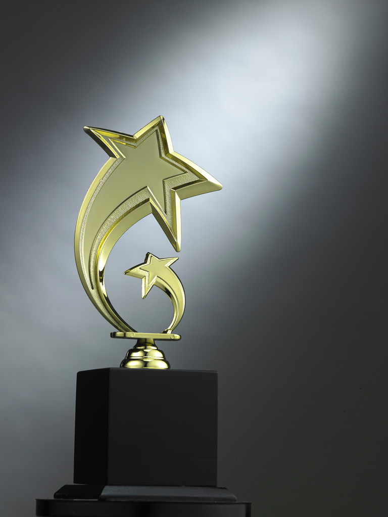 troféu de forma de estrela
 - Foto, Imagem