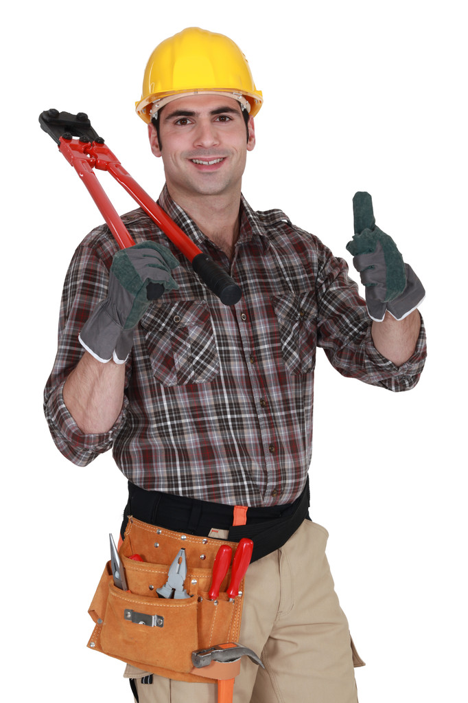 Handyman giving the thumbs-up - Photo, Image