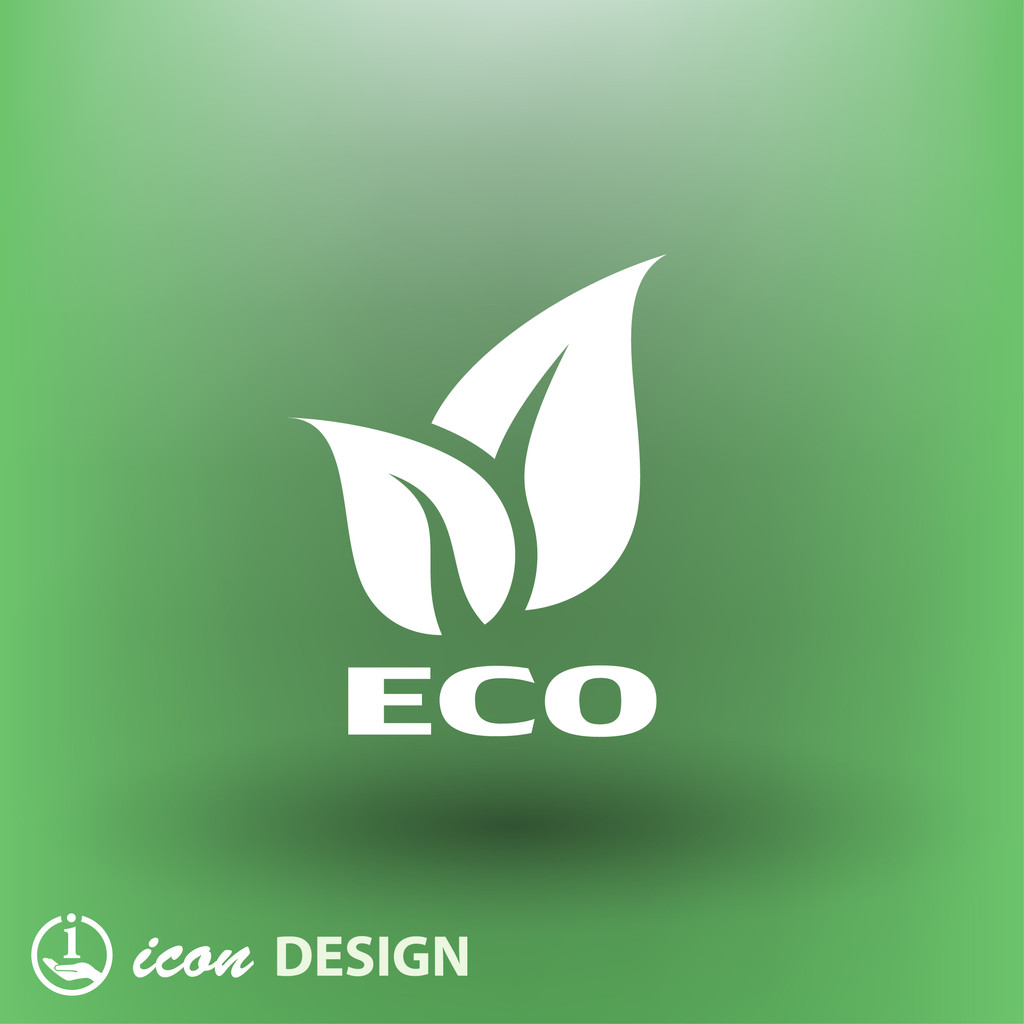 Pittogramma dell'icona del concetto di eco
 - Vettoriali, immagini