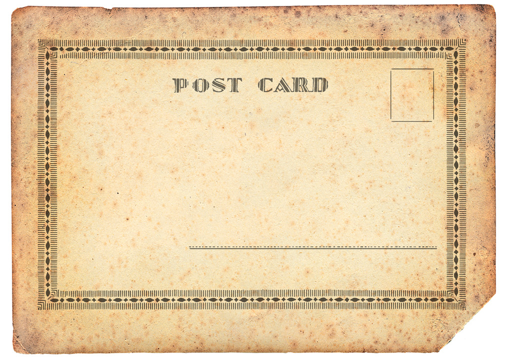 cartão postal antigo
 - Foto, Imagem