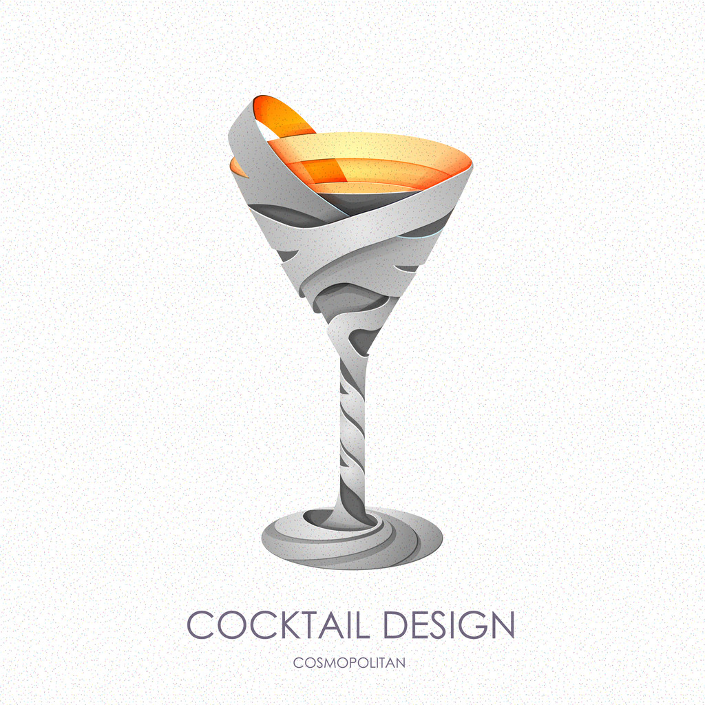 3D cocktail design.Vector kuvake
 - Vektori, kuva