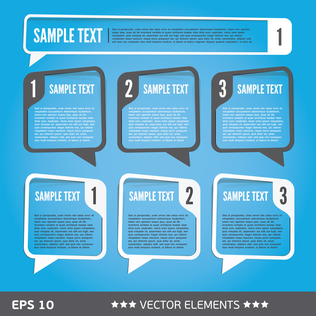 burbujas de venta de texto. Etiquetas de texto vectoriales
 - Vector, Imagen