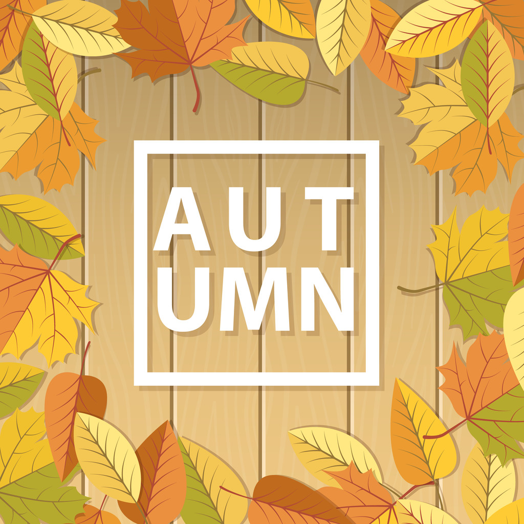 Bright autumn background with copy space in the centre.  - Vector, Image