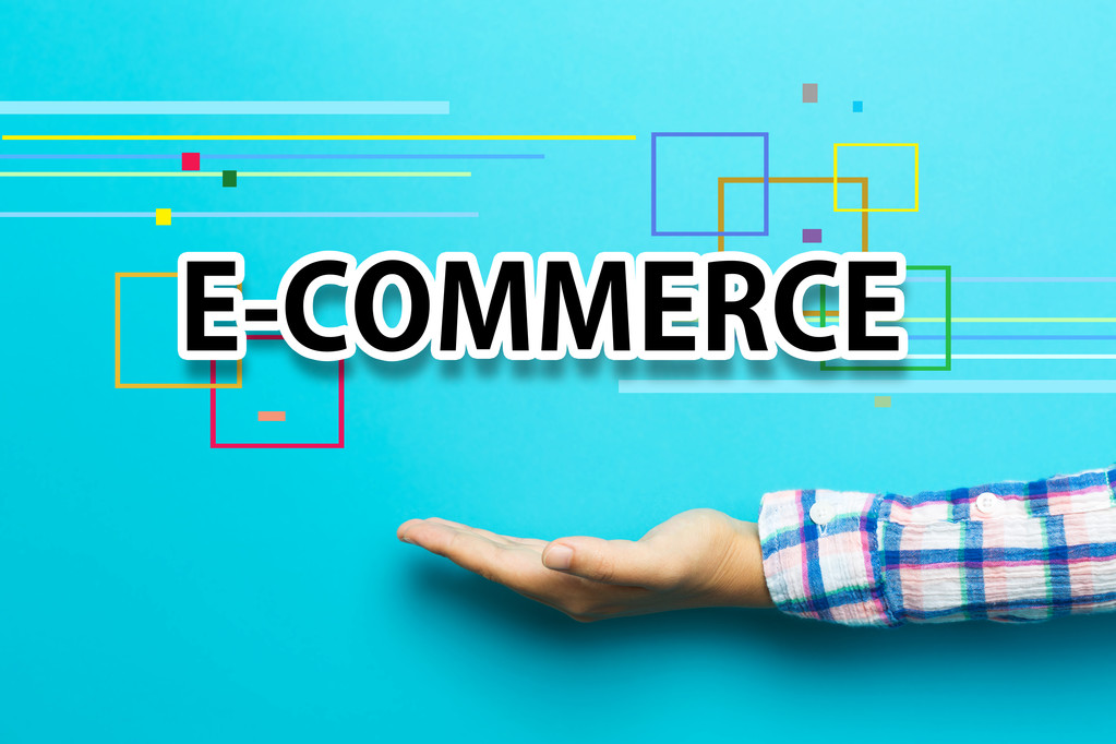 Koncepcja E-Commerce z ręki - Zdjęcie, obraz