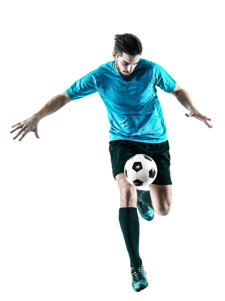Jugador de fútbol Hombre aislado
 - Foto, imagen