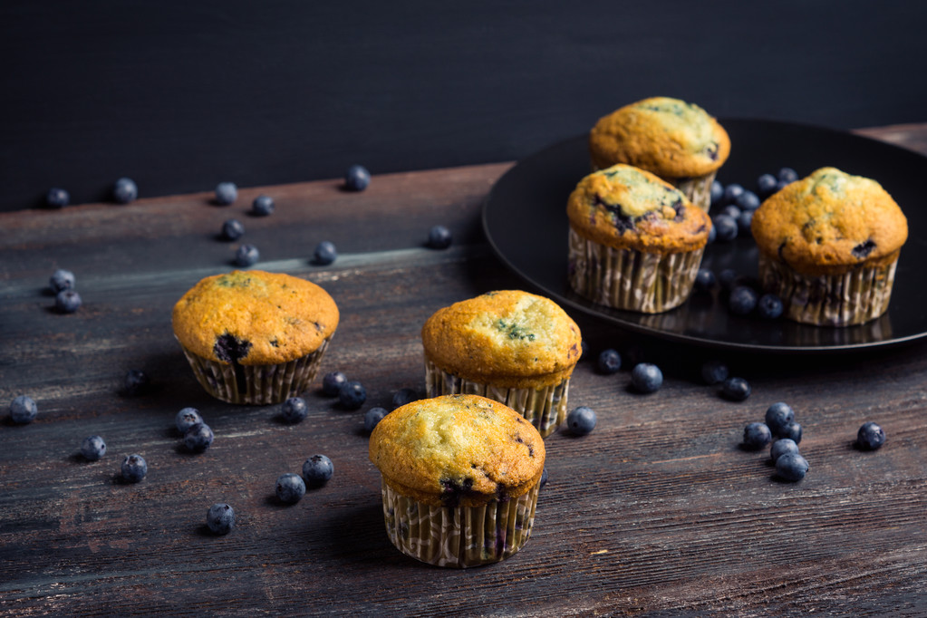 Muffin fatti in casa con fragole
 - Foto, immagini