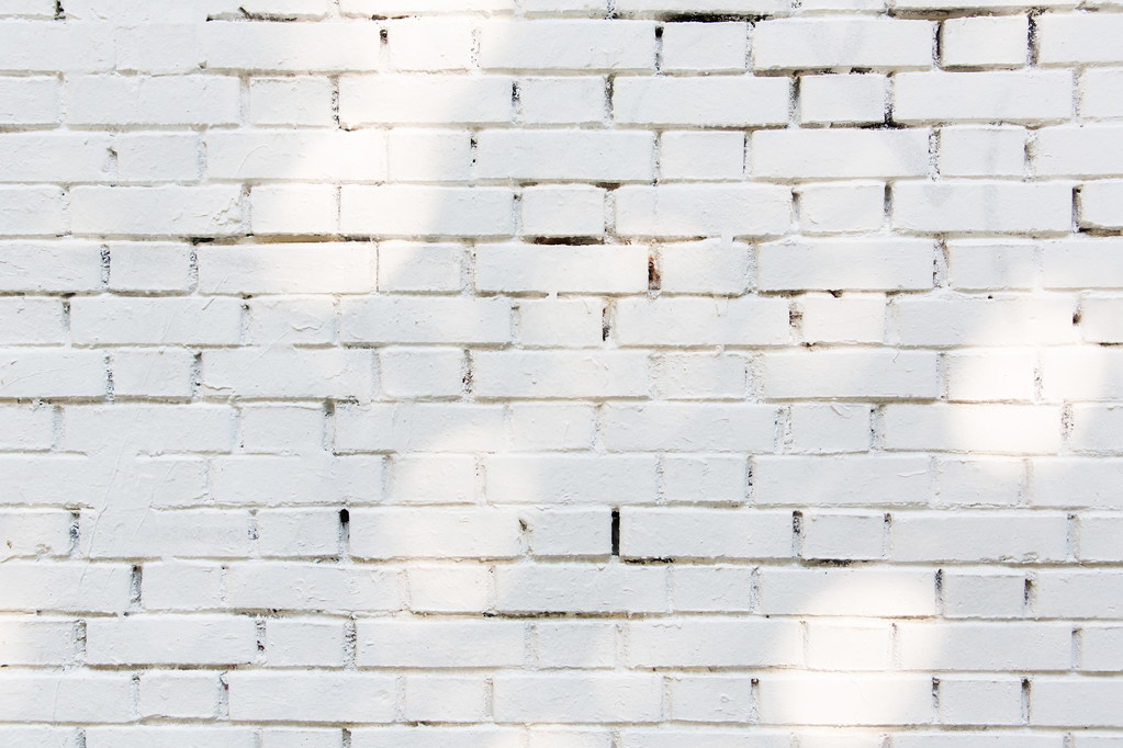 Weiße Ziegelmauer - Foto, Bild