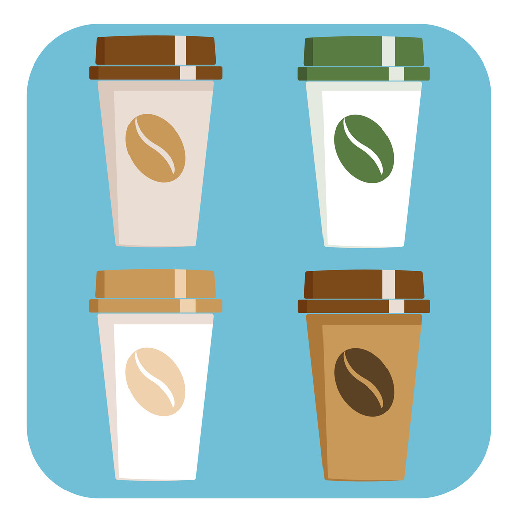 Odnést kávu znaménko ikonu - Vektor, obrázek