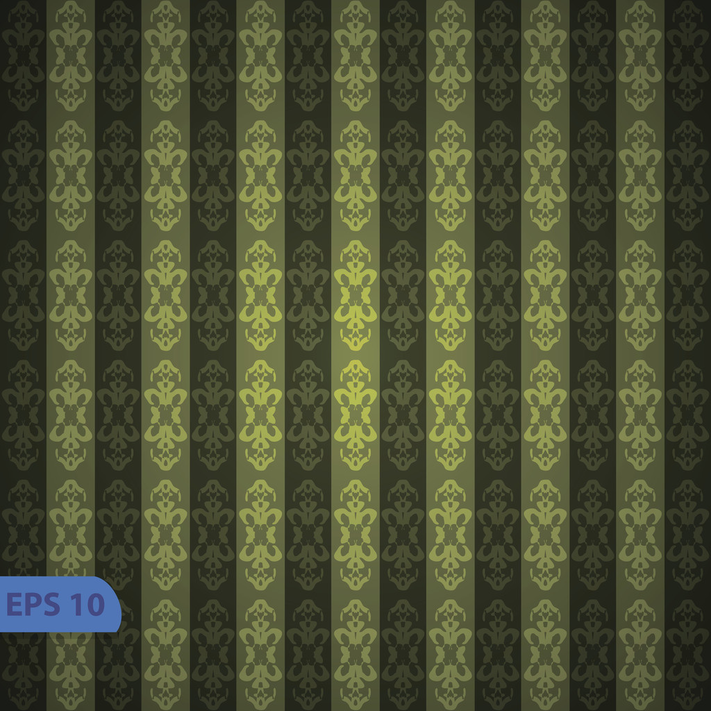 Seamless wallpaper pattern, black - Vector, Image