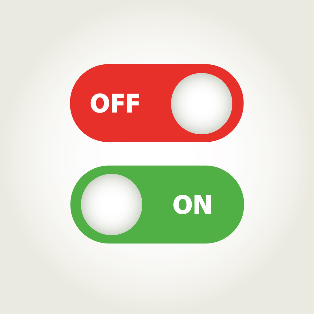 Schalter-Symbol umschalten - Vektor, Bild