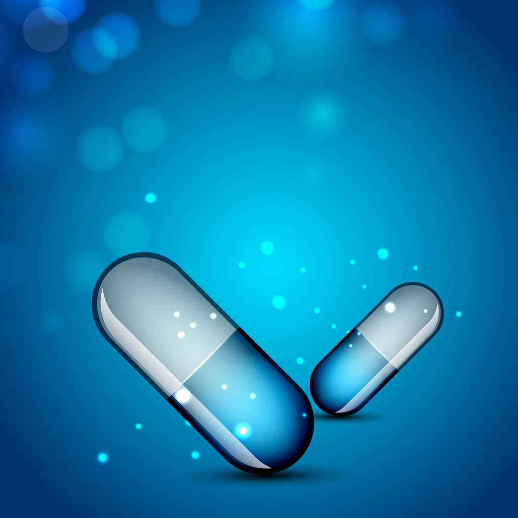 Abstract medical background with capsules, EPS 10. - Vector, Image