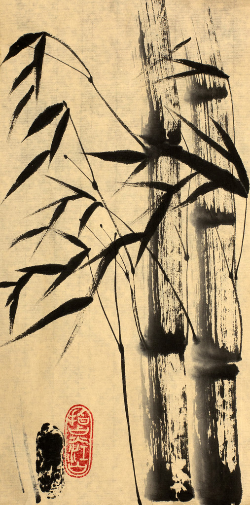 Két bambusz tree - Fotó, kép