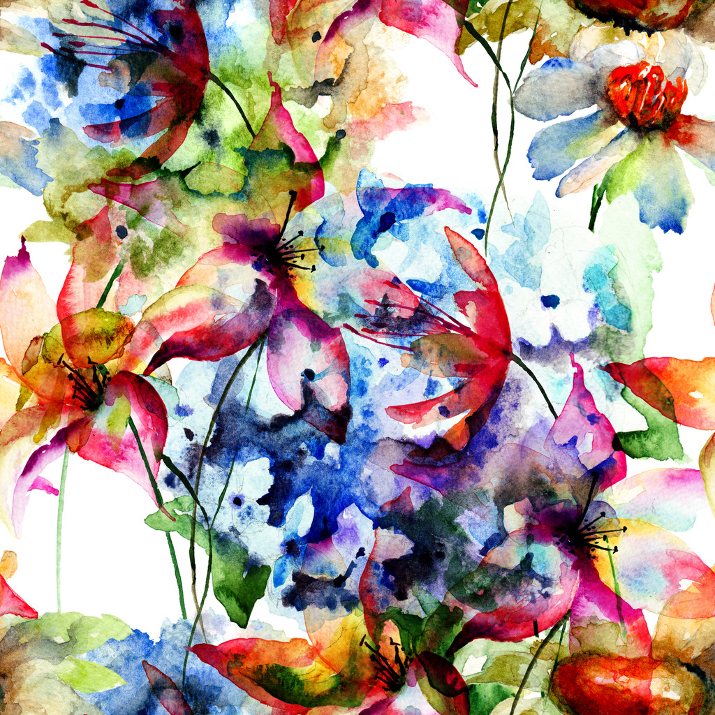 floral μοτίβο χωρίς ραφή - Φωτογραφία, εικόνα
