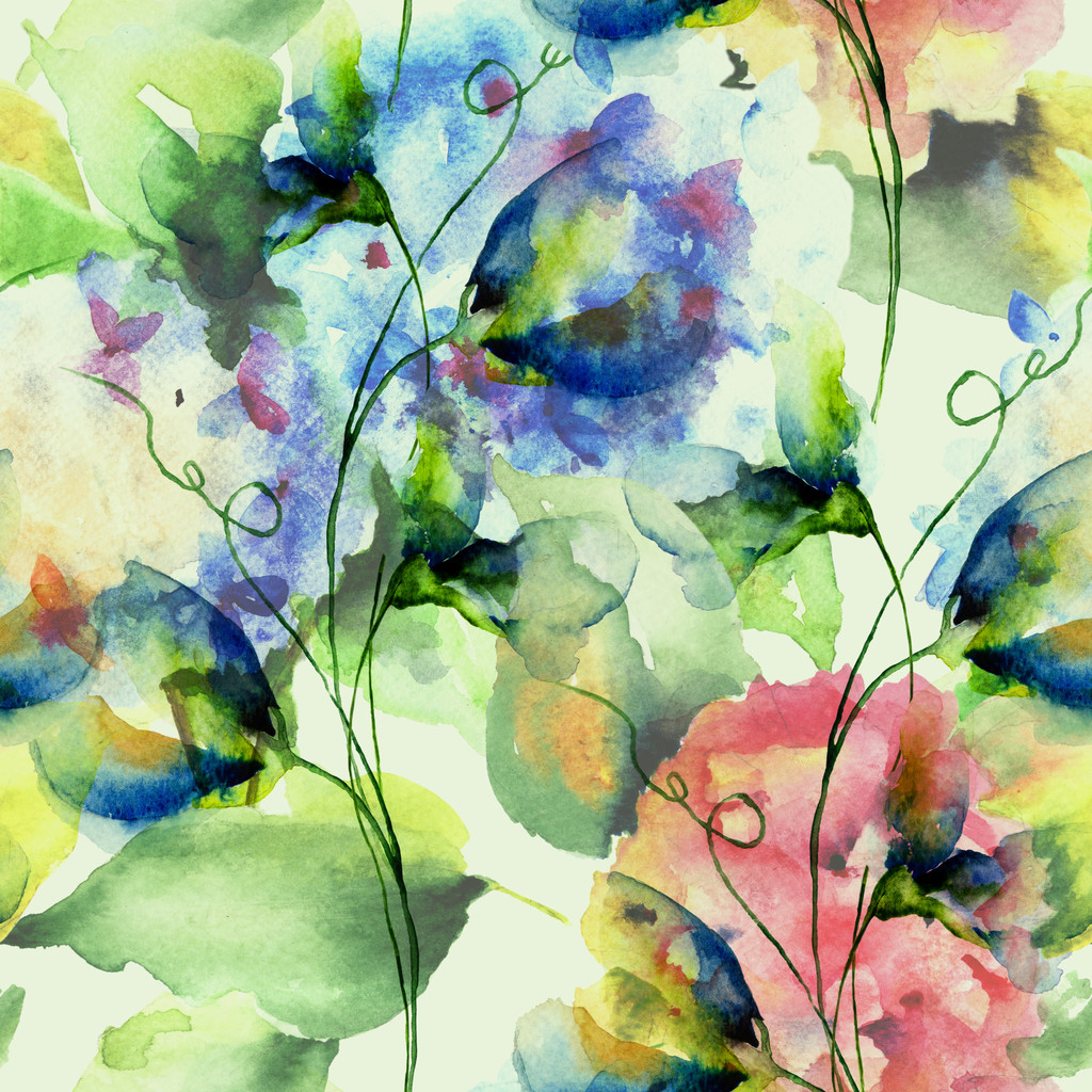 Seamless pattern with Spring flowers - Photo, Image