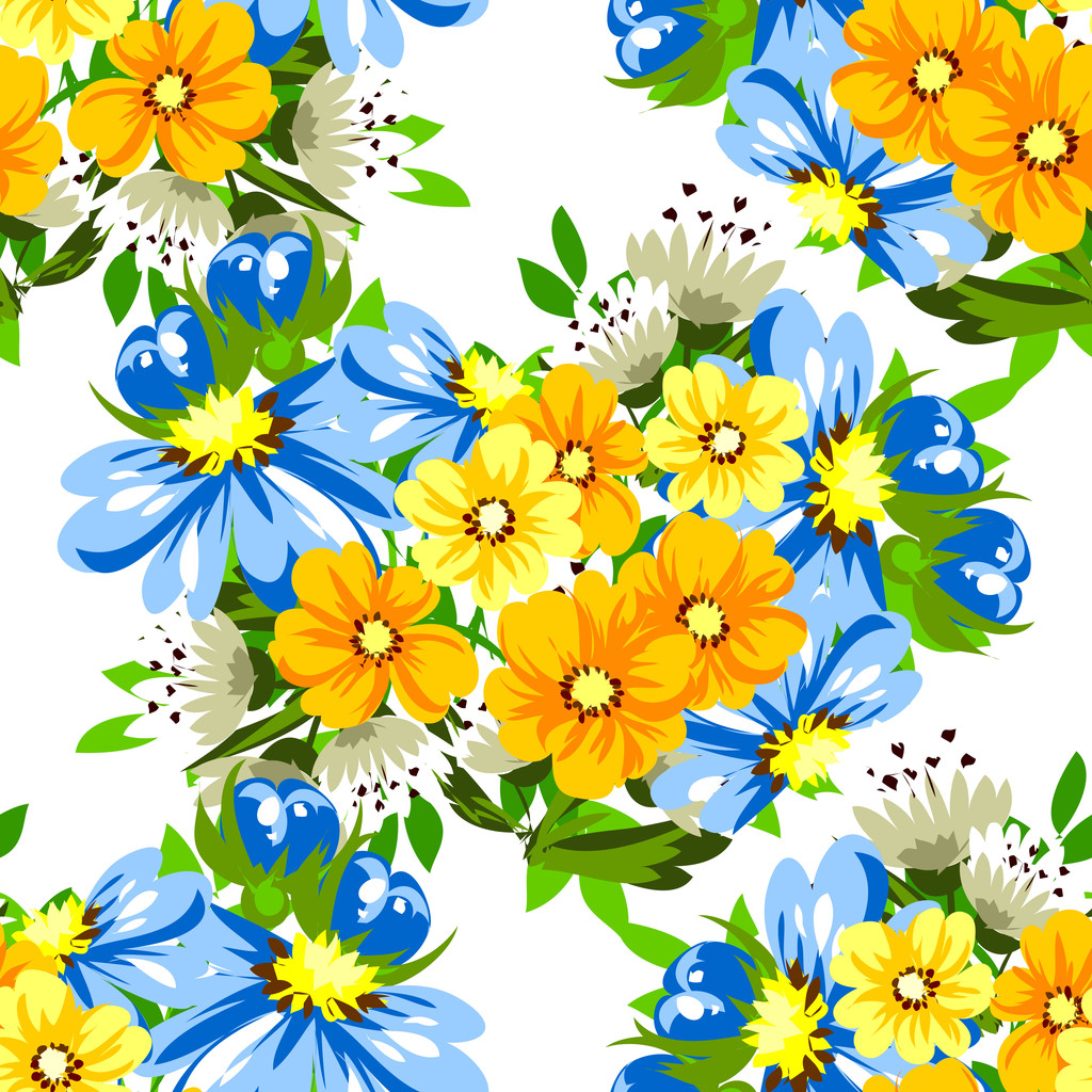 прикраса красиві квіти
 - Вектор, зображення