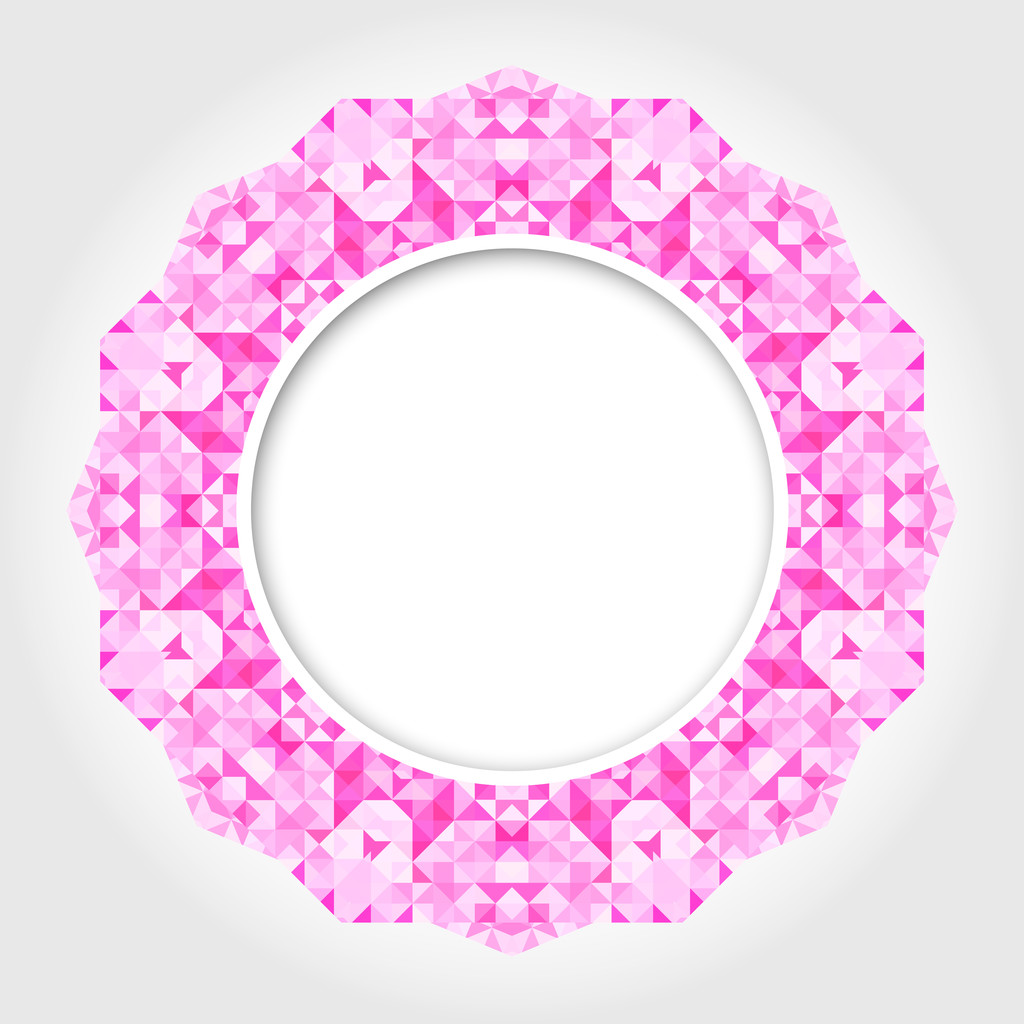 Streszczenie Circle tło z jasnym różowym obramowaniem cyfrowym - Zdjęcie, obraz