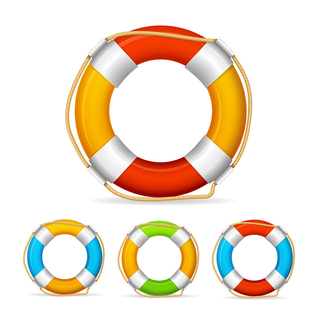 Life Buoy Color Set. Vector - Vector, Image