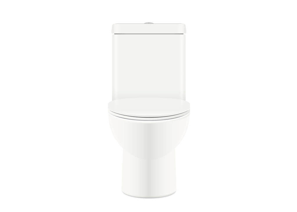 Fehér WC csésze - Vektor, kép