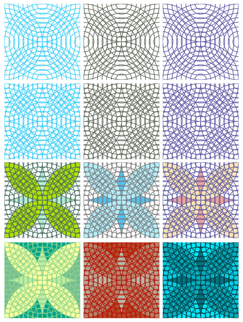 Textura sin costura vectorial con círculos
 - Vector, imagen