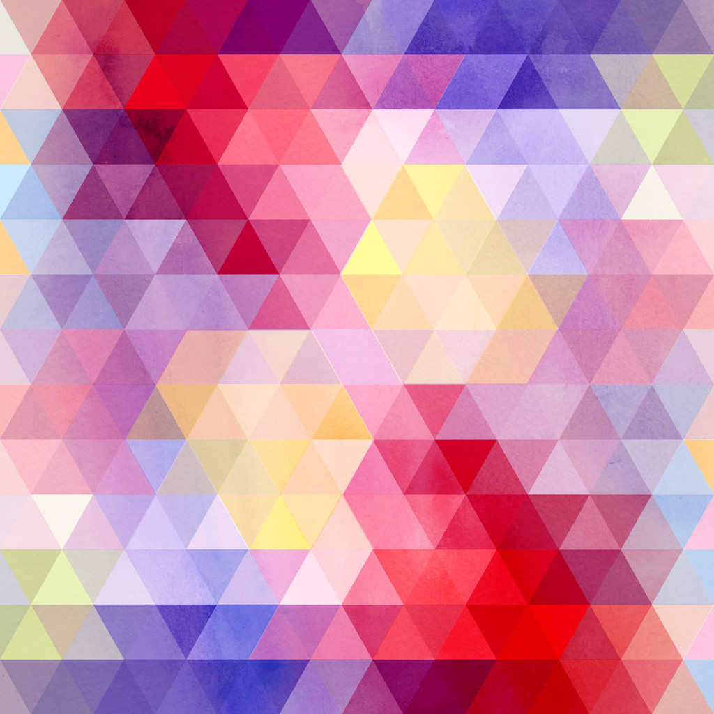 Watercolor geometric background with triangles - Photo, Image