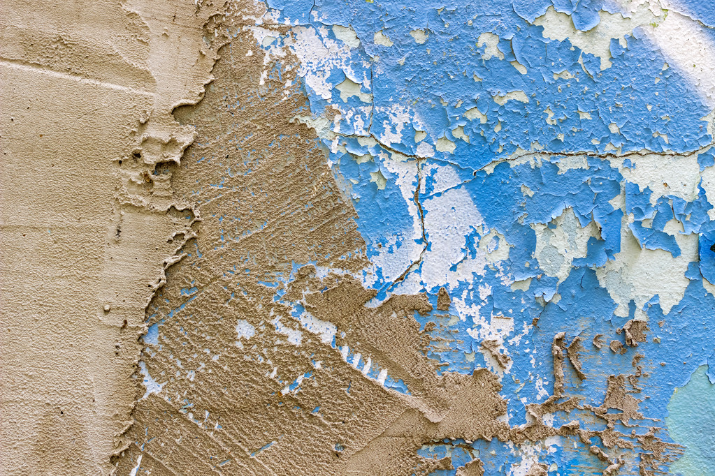 Parete grungy blu con intonaco in cemento. Contesto concettuale
 - Foto, immagini