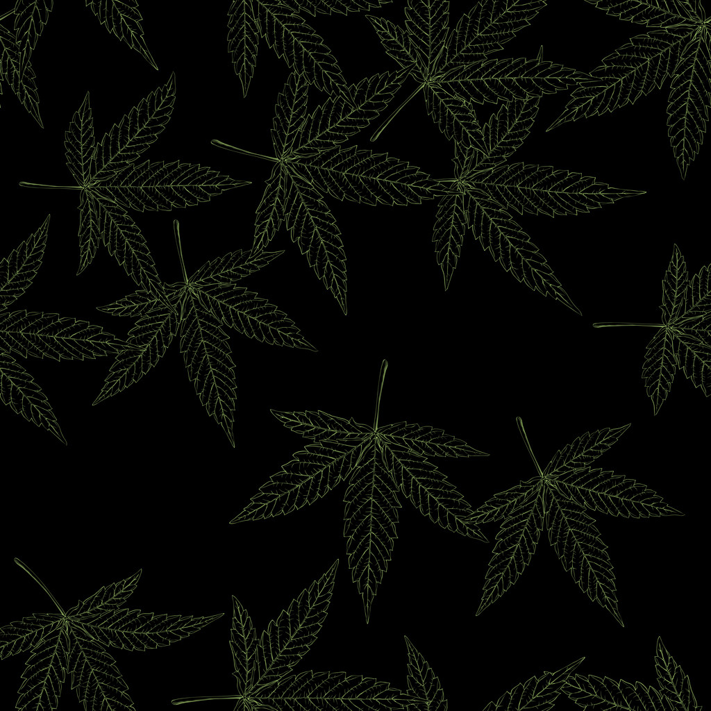 листя марихуани безшовний візерунок
 - Вектор, зображення