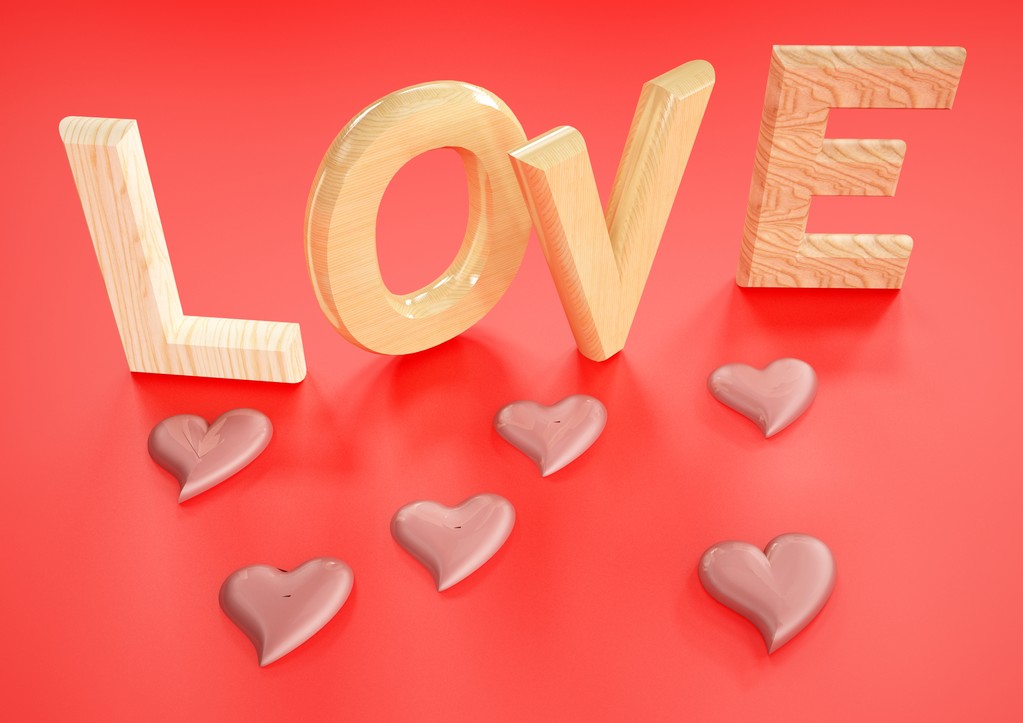 Dimenzionální nápis Love - Fotografie, Obrázek