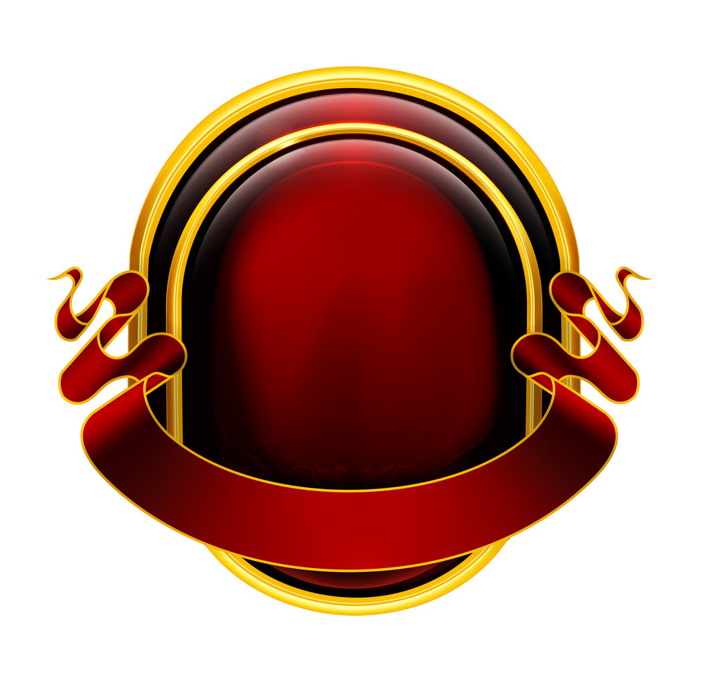 Emblem rot eps10 - Vektor, Bild