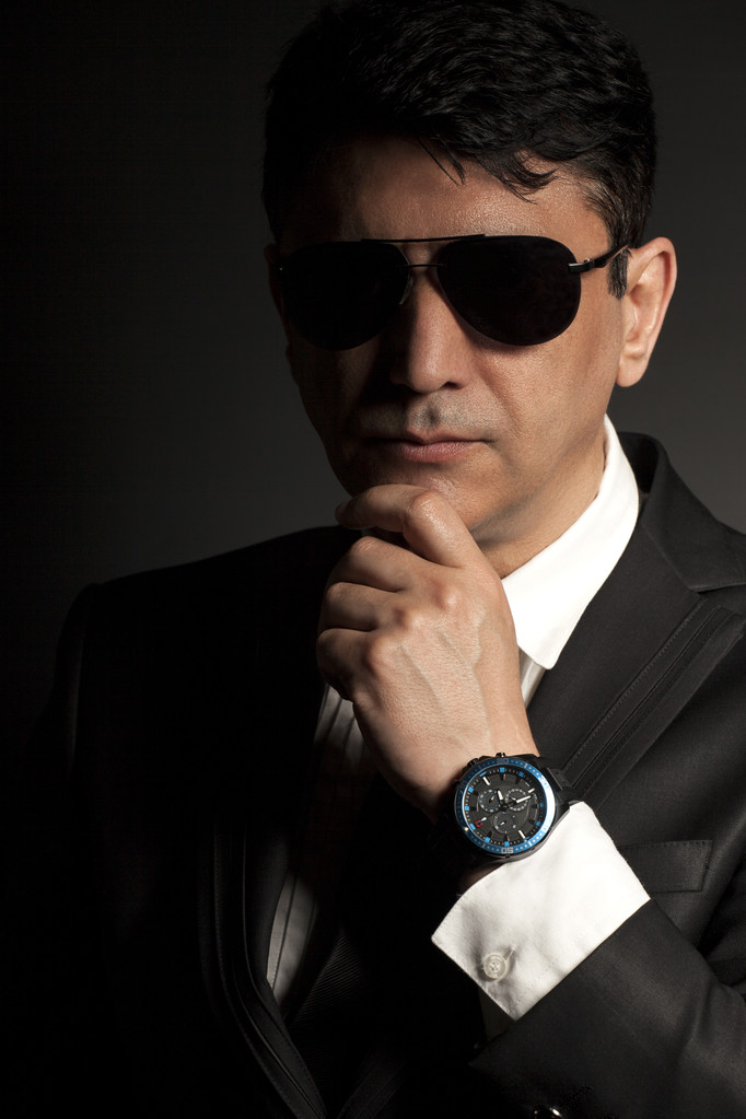 Business man in suit with sunglasses  - Photo, Image