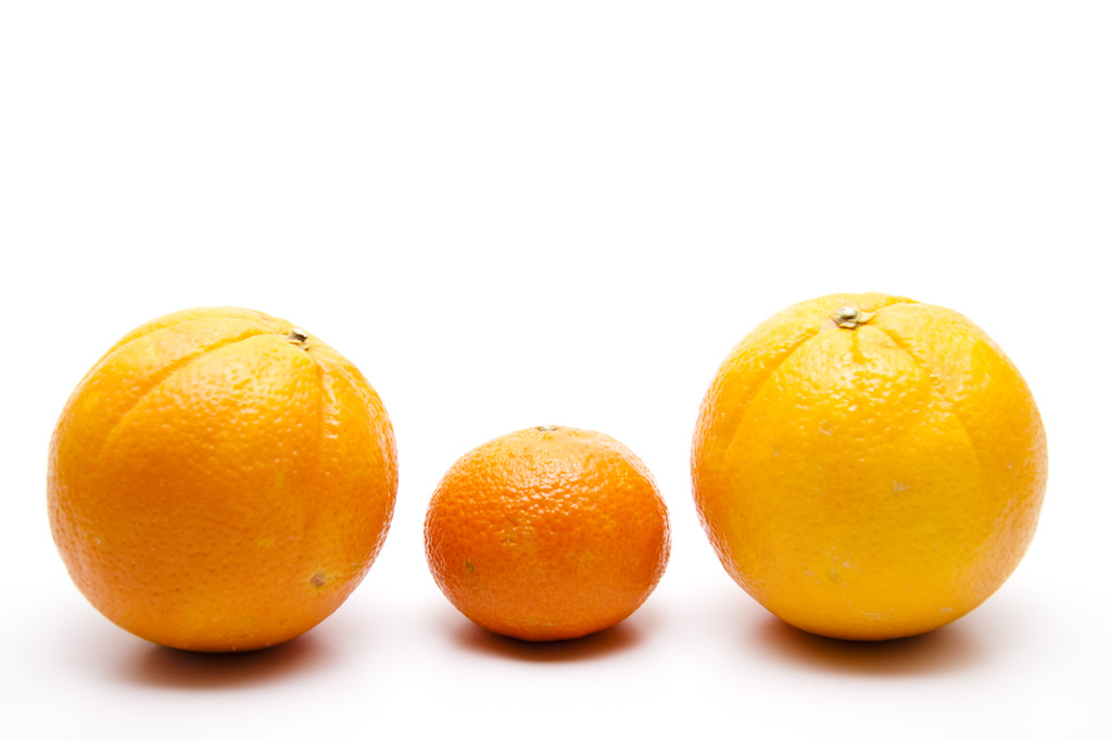 Свежий апельсин и мандарин
 - Фото, изображение
