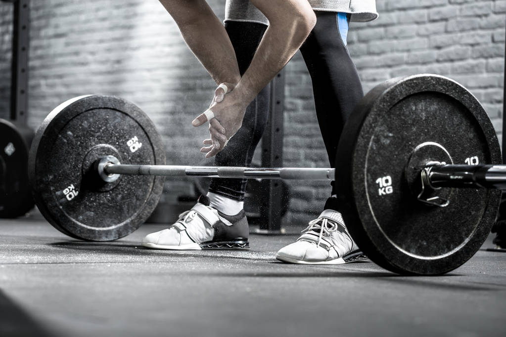 Workout with barbell - Photo, Image