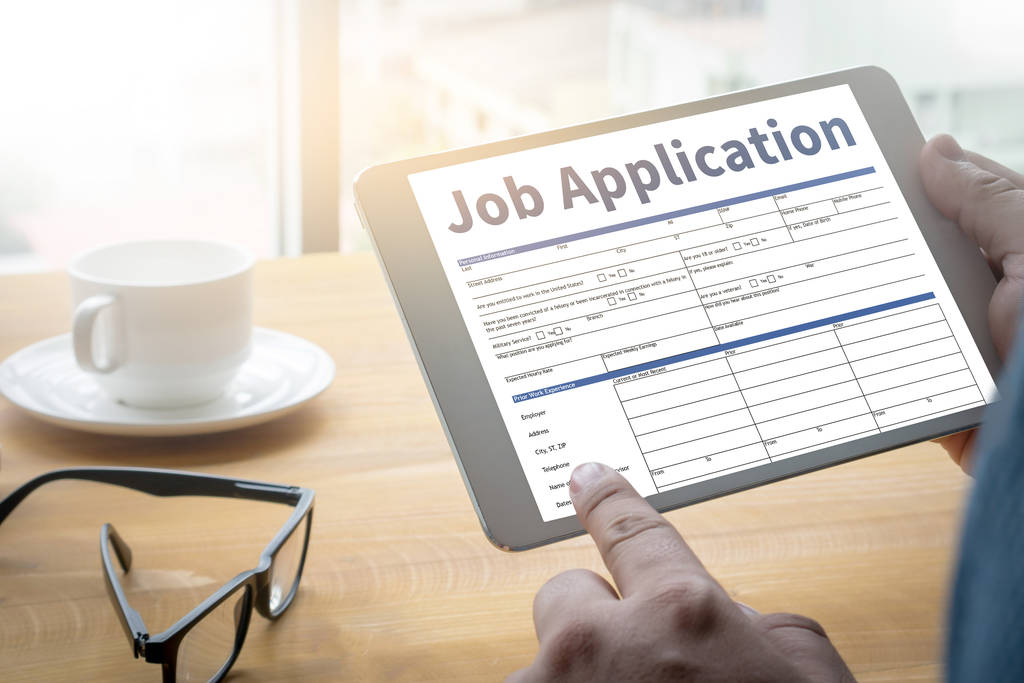 Job Application Hiring fine new job Document Form Hiring - Photo, Image