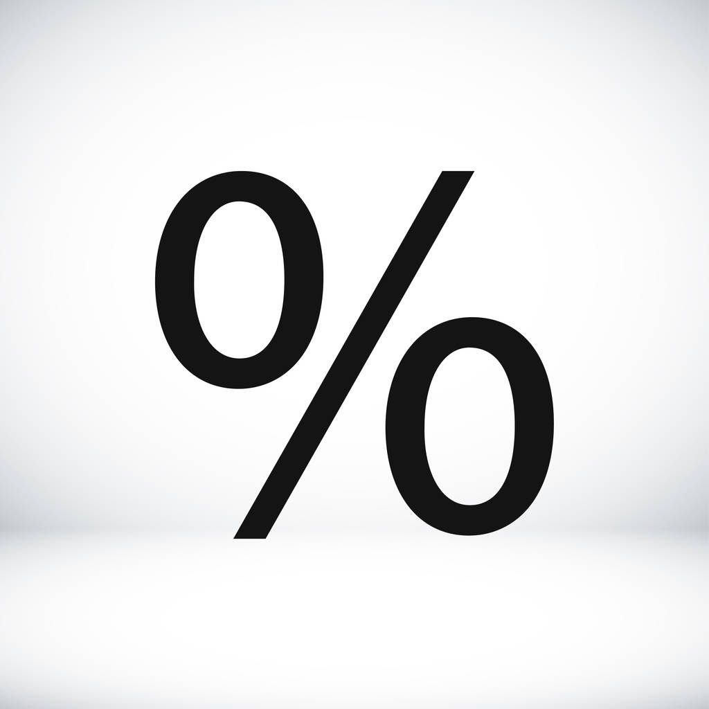 Значок знака процента
 - Вектор,изображение