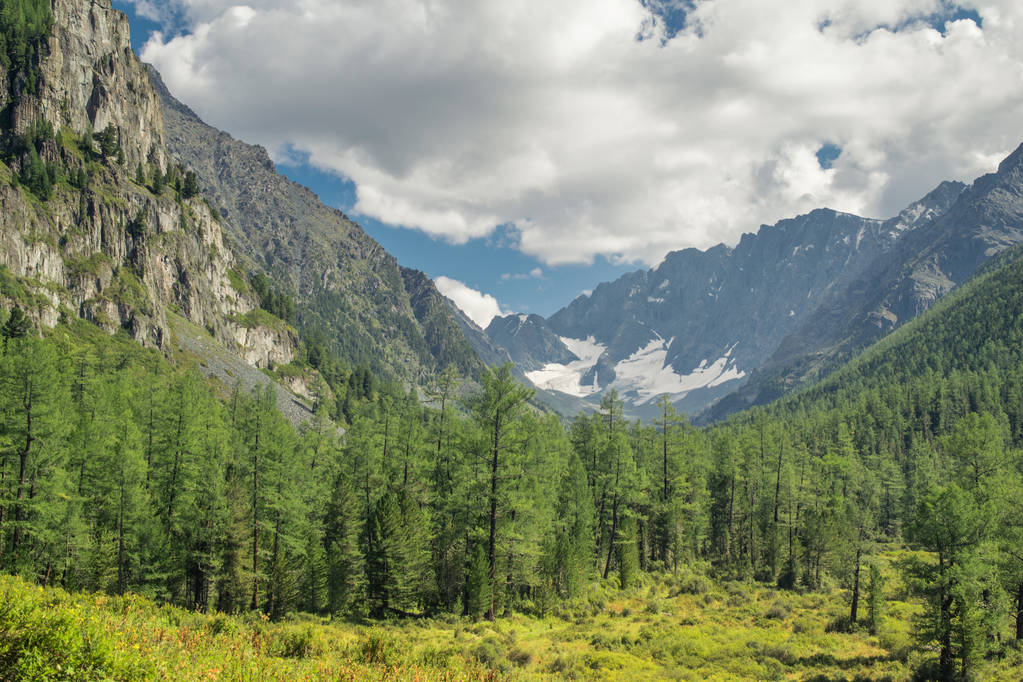 Folyó az Altáj-hegység, Oroszország - Fotó, kép