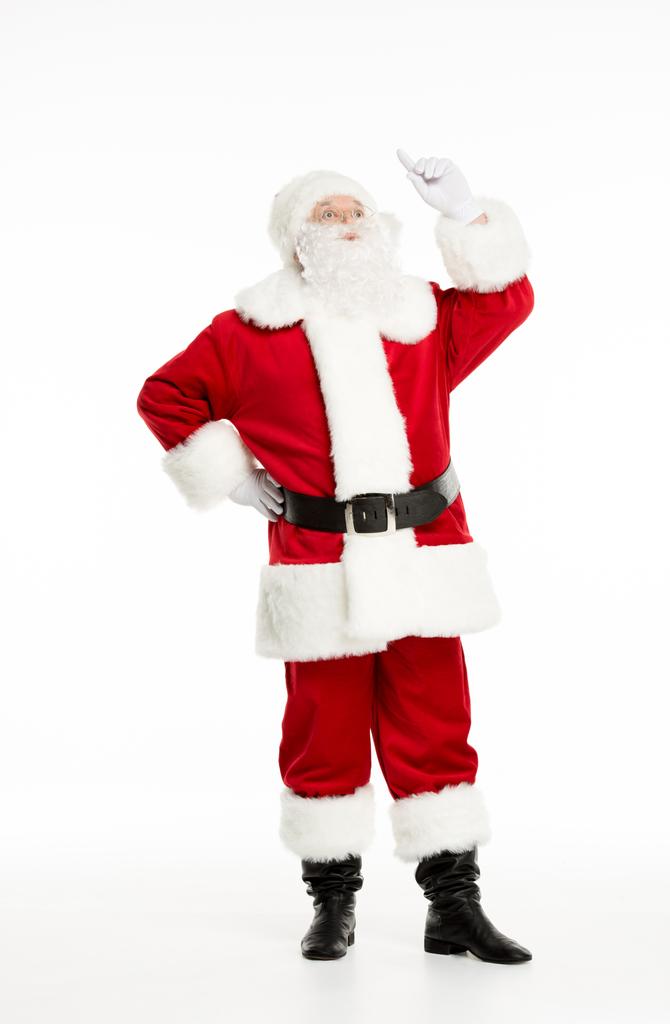 Santa Claus jelentő és intett - Fotó, kép