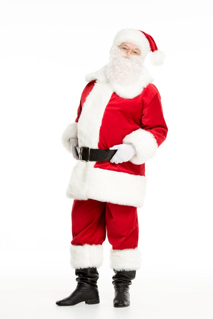 Weihnachtsmann posiert und gestikuliert - Foto, Bild