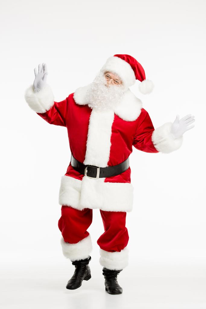 Santa Claus pozowanie i gestem - Zdjęcie, obraz
