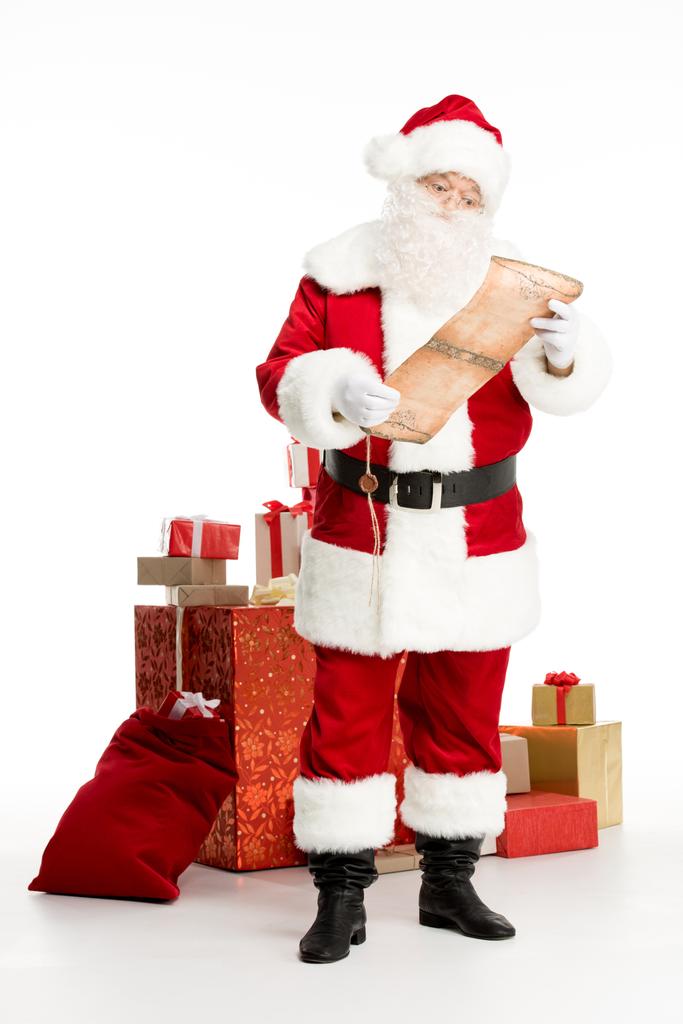 Santa Claus reading wishlist - Photo, Image