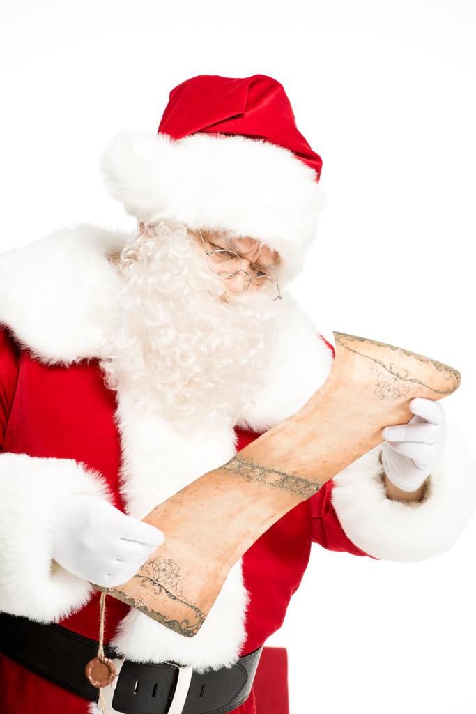 Santa Claus olvasó kívánságlista - Fotó, kép