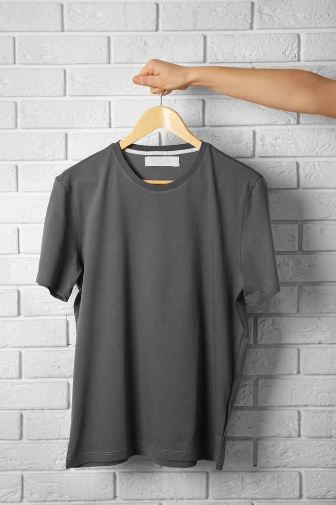 boş gri t-shirt  - Fotoğraf, Görsel