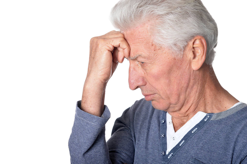 Stressed senior man - Photo, Image