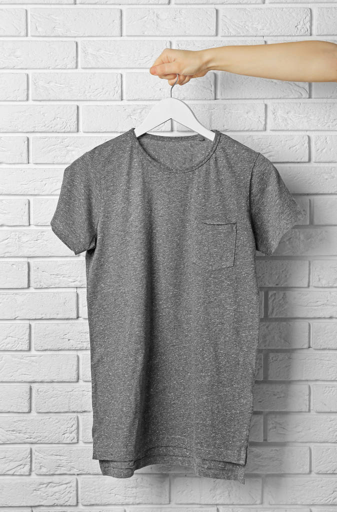 boş gri t-shirt  - Fotoğraf, Görsel