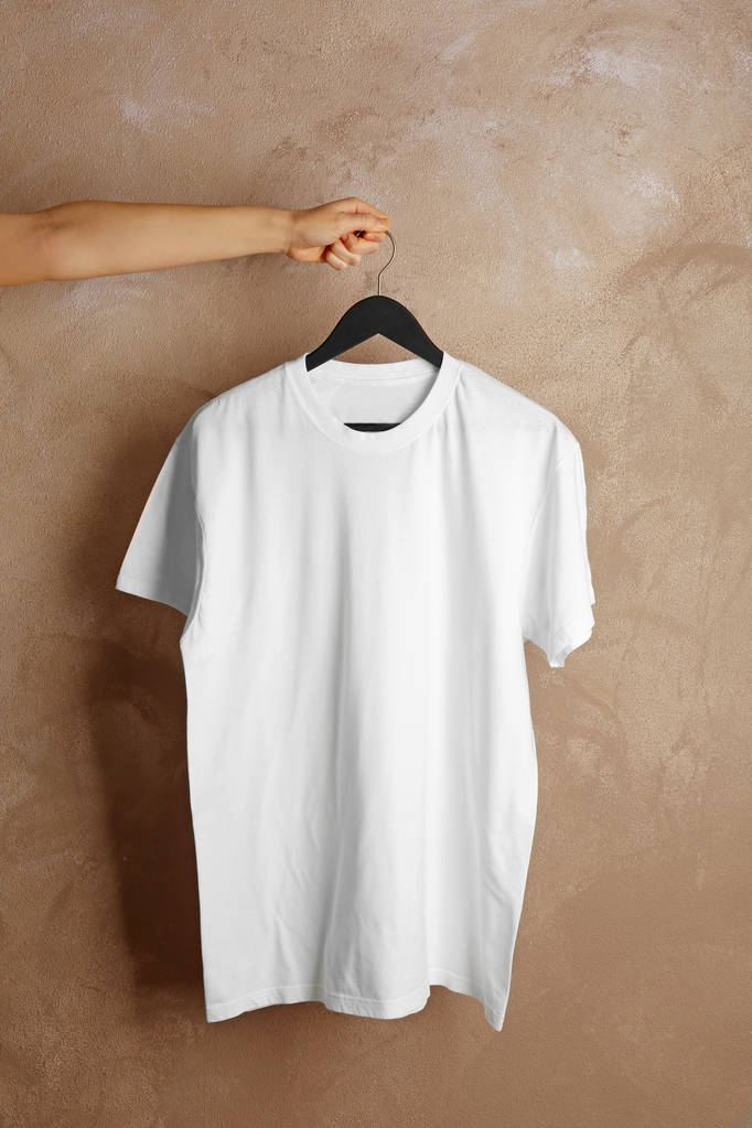 lege witte t-shirt  - Foto, afbeelding