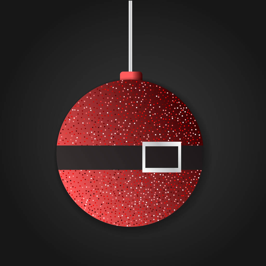 elegante bola de Navidad
 - Vector, Imagen